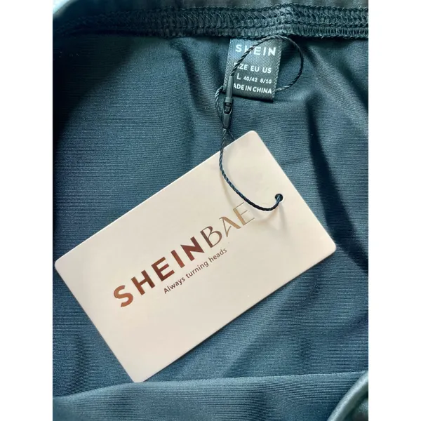 SheIn Bae High Waist Ruched Wrao Hem Skirt NWT! - Image 15