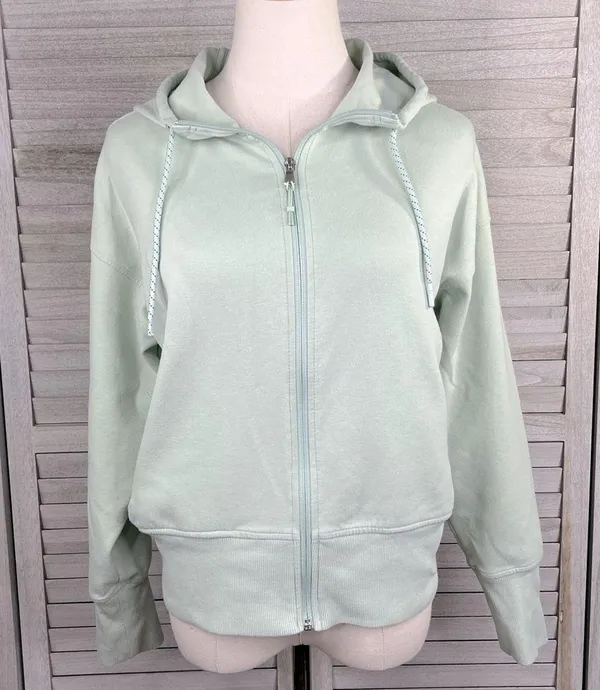 OLD NAVY Activewear Set Joggers & Full Zip Hoodie Light Green-Small - Image 2