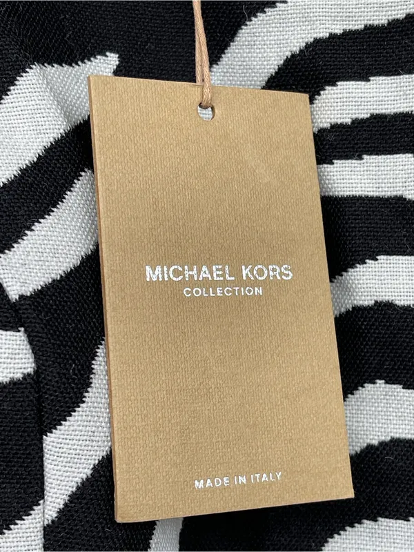 NWT Designer Michael Kors Zebra Wool Dress 8 Mob Wife Chic - Image 9