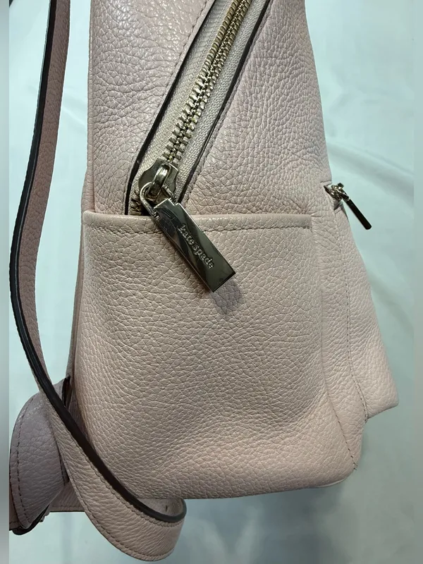 kate spade Pale Pink Pebbled Leather  Backpack - Image 3
