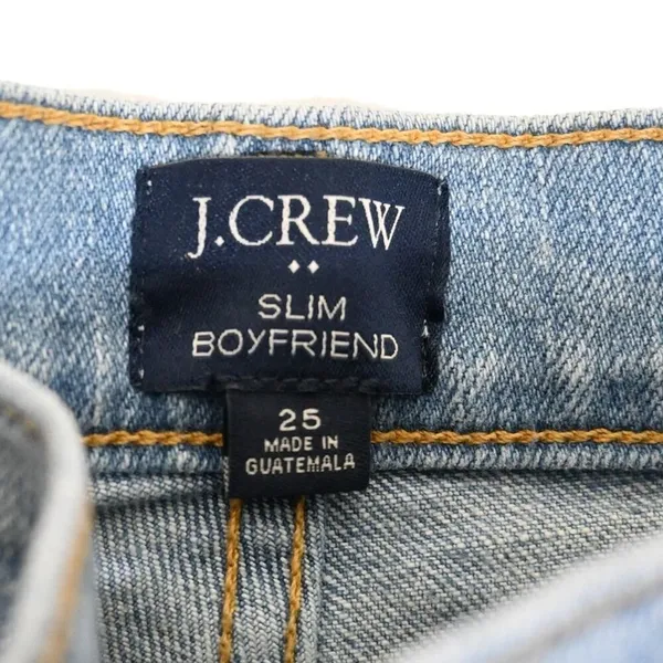 J. Crew Womens 25 Slim Boyfriend Jeans Light Wash - Image 9