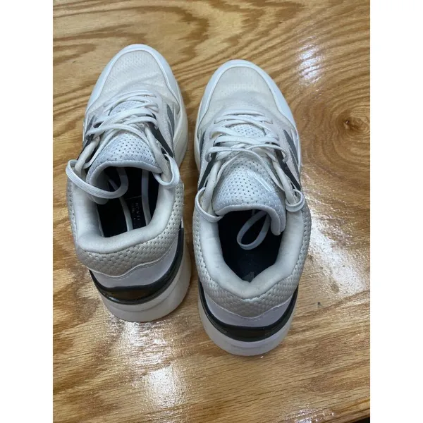 Adidas Cloudfoam Sneaker Women's 6.5 White Lace Up Running Shoes HWA 1Y3001 S25 - Image 5