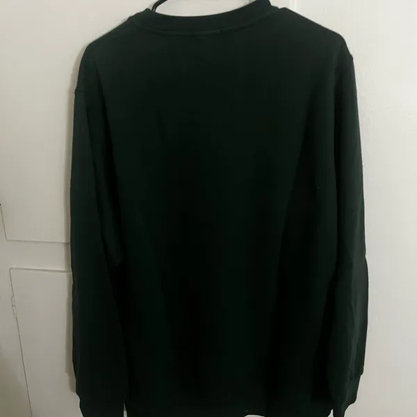 Nasty Gal Oversized Deep Green Crewneck Sweater - Image 3