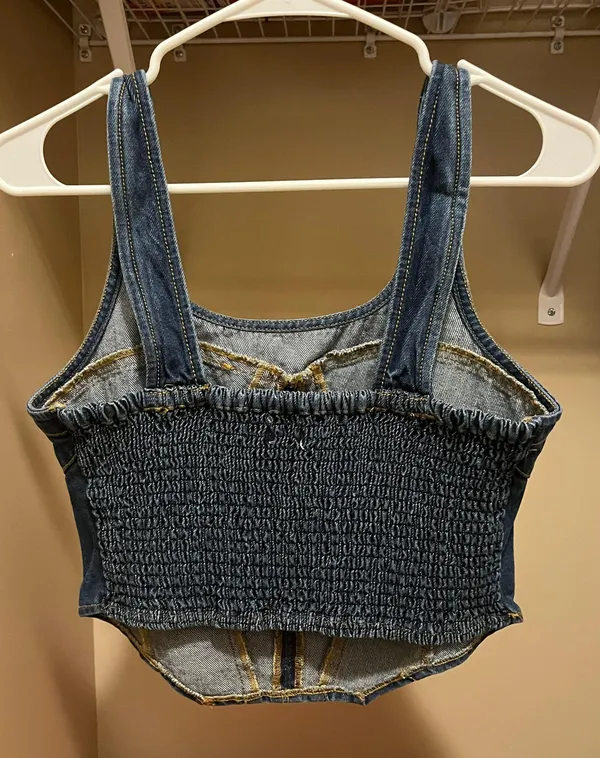 Blue Jean Tank Top Size M - Image 2
