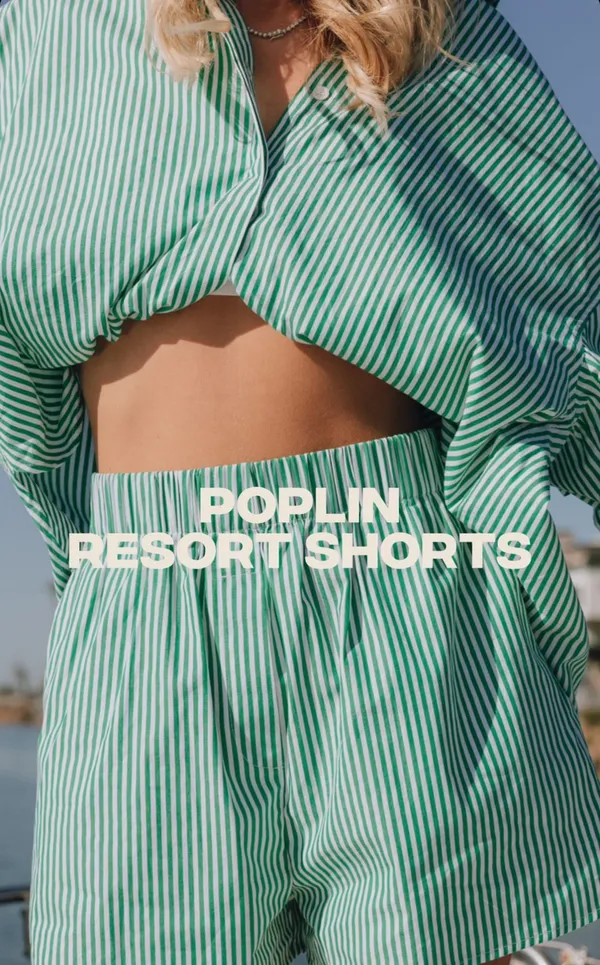 Green white Striped Poplin Set - Image 3