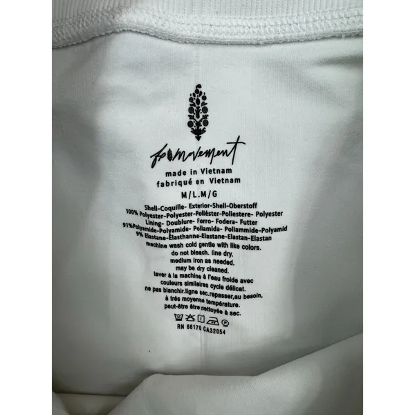 Free People Movement Women's Rally Ruffle Mini Skirt White M/L NWT ($68 Retail) - Image 5