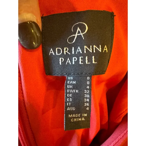Adrianna Papell Dress Women 0‎ Pink Sleeveless Ruffle Front Party Cocktail Mini - Image 13