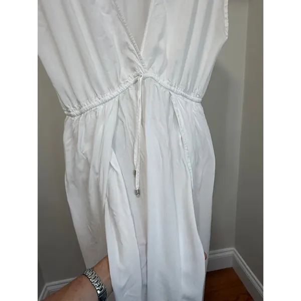 Victoria’s Secret White Deep V‑Neck Cover‑Up Maxi Dress Size XL - Image 5