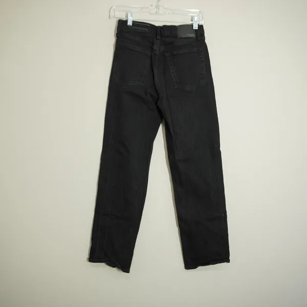 Rag & Bone Size 26 Maya High Rise Straight Leg Black Denim Jeans Fall Casual - Image 6