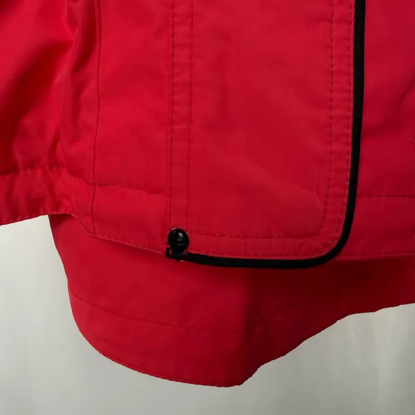 Marker Zip Up Hidden Hood Snowboarding Jacket‎ in Bright Red Size 8 - Image 3