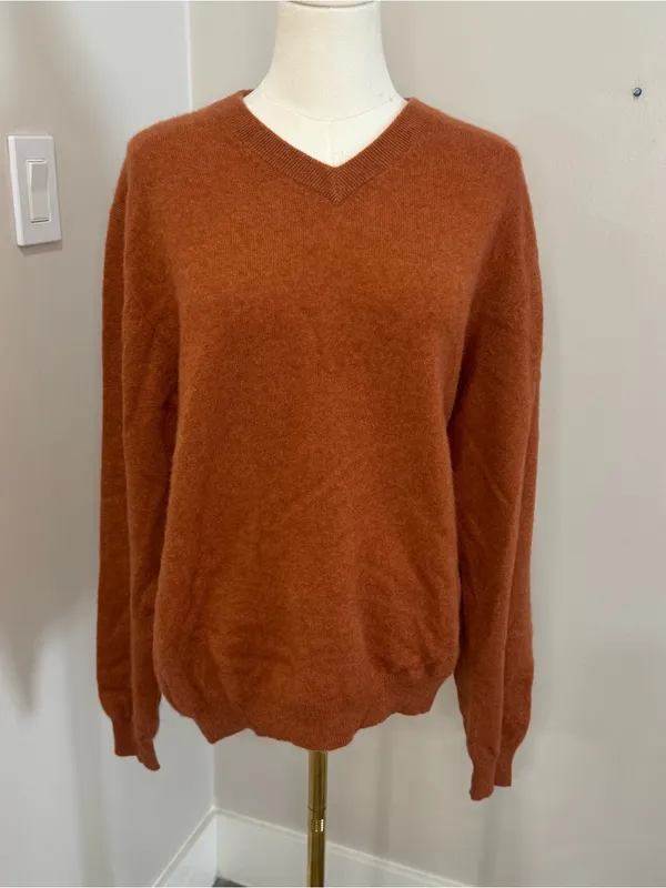 Turnbury brand Orange 100%‎ cashmere sweater - Image 3