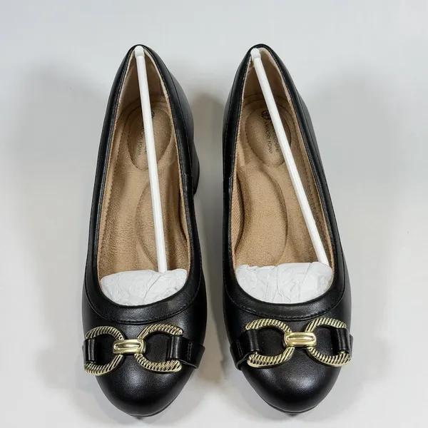 Giani Bernini Size-6M Shoes Ameriee‎ Dress Black Memory Foam Block Heel - Image 4