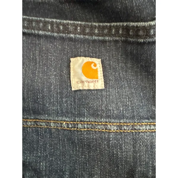Carhartt Rugged Flex Loose Fit Jeans Dark Wash Denim BD2731-W Womens Size 10 - Image 7