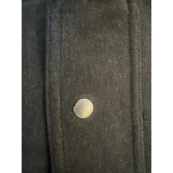 Vintage Lauren Ralph Lauren Women’s Petite Shacket Bomber Snap Dark Gray Size LG - Image 4