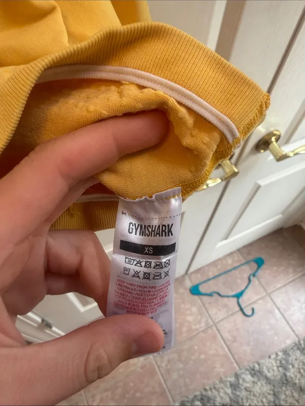 Gymshark Yellow Seamless High-Waist Athletic Shorts - Image 3
