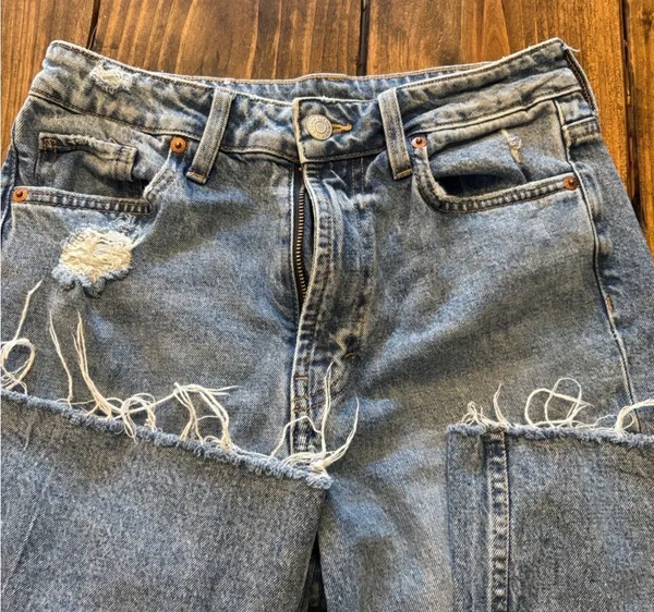 H&M Blue Flare & Wide Leg Jeans - Image 4