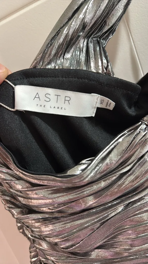 ASTR The Label Golda Dress in Silver - Image 6
