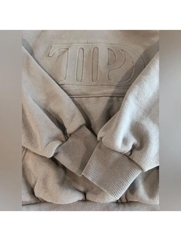 Taylor Swift TTPD embossed washed grey sweatshirt - Image 3