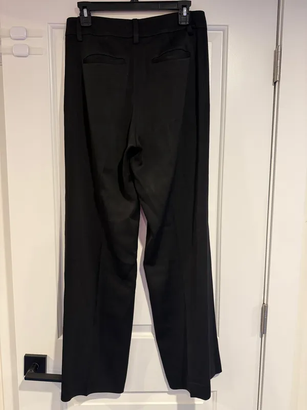 Vince Black Tailored Straight Leg Pants Women's Size 6 Dress Trousers Relaxed - Image 10