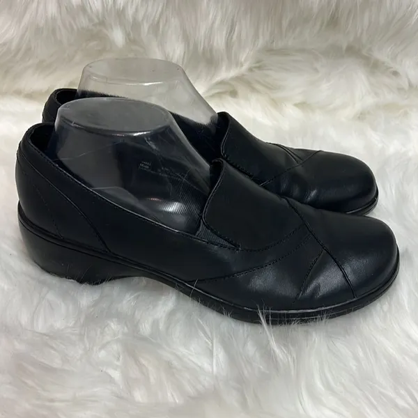 Clarks Blackberry Slip-On Leather Loafer Mules Slide Size 9.5‎ Bin 25 - Image 5