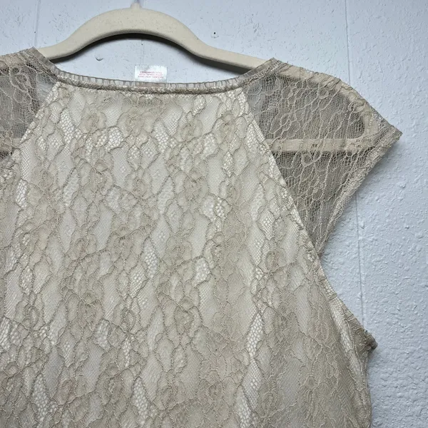 No Boundaries Girls Babydoll Lace Top Womens XS Fairy Grunge Boho Y2K Dainty - Image 9
