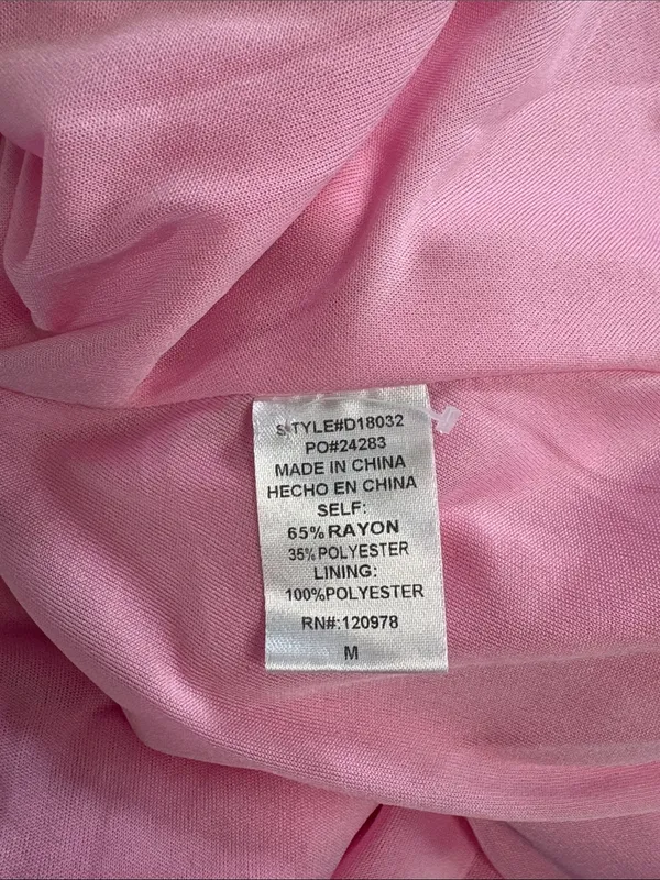 entro‎ Pink Button-Front Tunic Blouse size medium Oversized - Image 9
