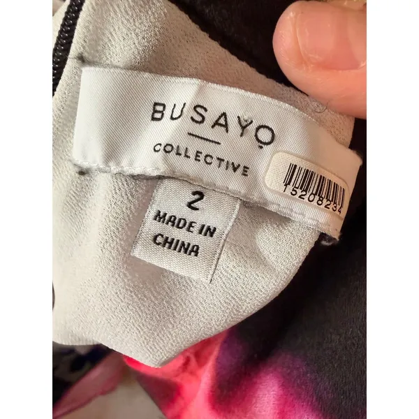 Busayo Collective Maxi Dress Womens 2 Multi Tie Dye Halter‎ Neck Bow Boho Summer - Image 6