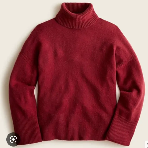 J. Crew Red Turtleneck Sweater in Supersoft Yarn - Image 4