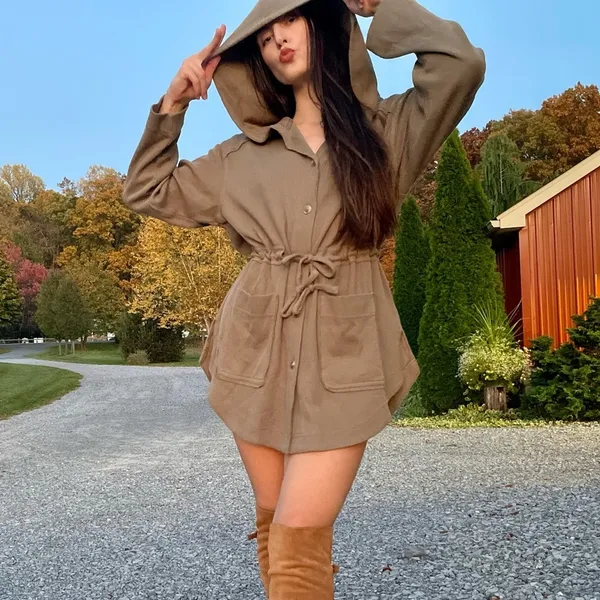 Free People Beach Relaxed Fit Cotton Knit Oversized Cardigan Tunic Mini Dress XS - Image 4
