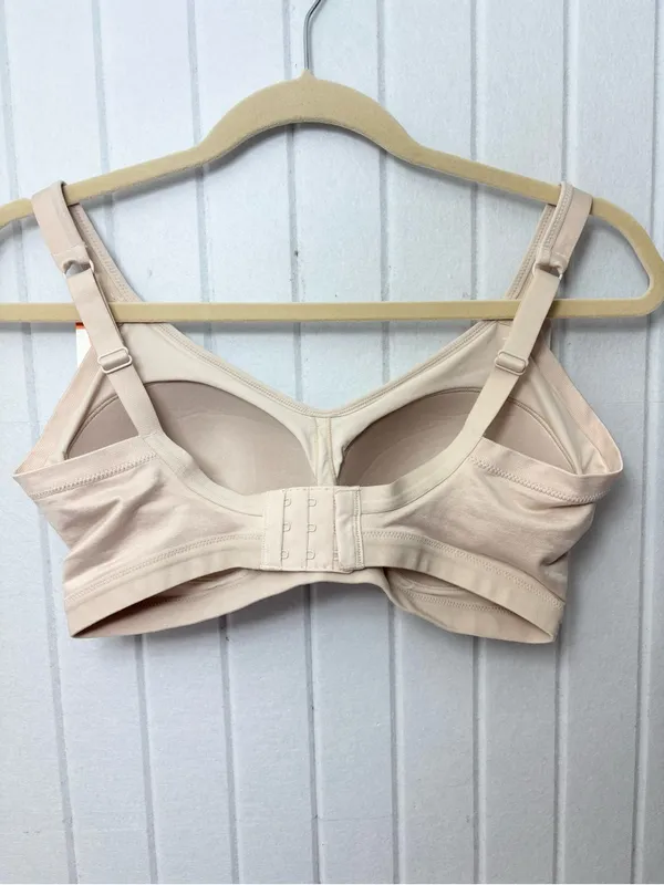 Warner's Nude Easy Does It wireless lightly lined Smoothing Bra ‎ size L Tan Size L - Image 5
