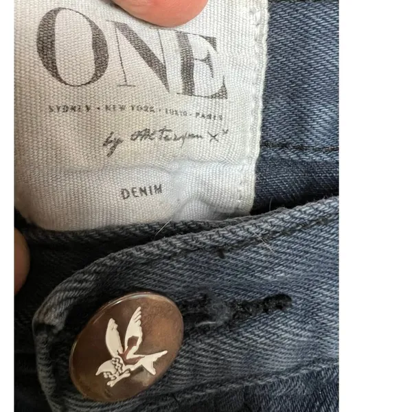 One by One Teaspoon Trash W*ores Black Shorts Sz. 26 - Image 3