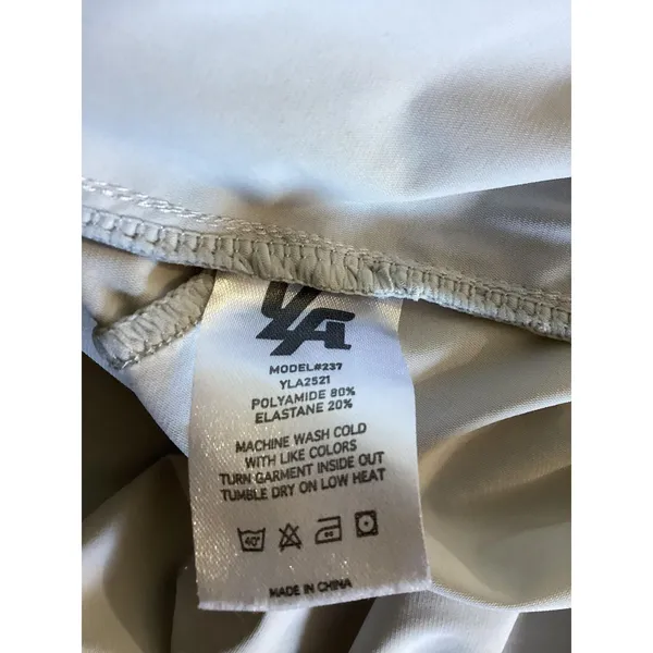 YoungLA Pants Womens XL Light Gray YLA251 Gym Joggers Zip Pockets Elastic Cuffs - Image 6