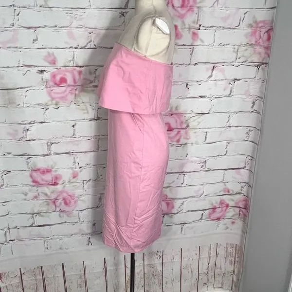 Lulu’s Lots of Love Light Pink Strapless Midi strapless flounce Dress - Image 10