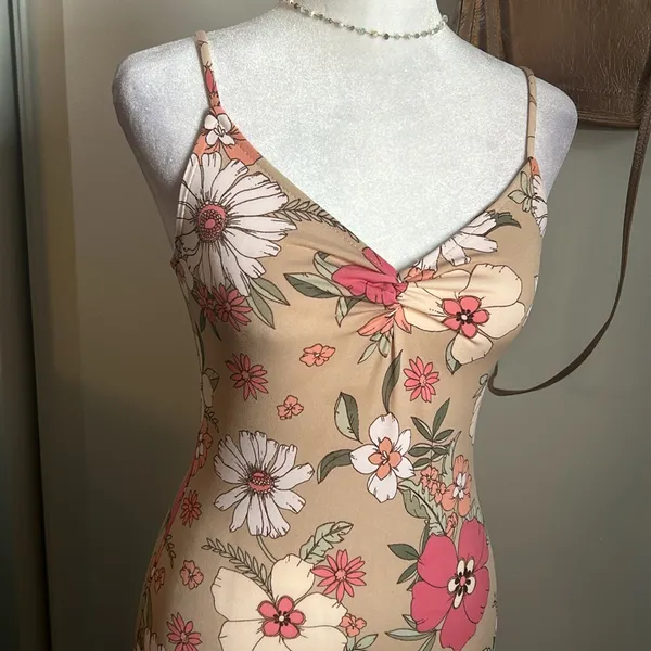 Ambiance Women’s Summer Spring Floral Sleeveless Stretch Slip Sundress - Image 6