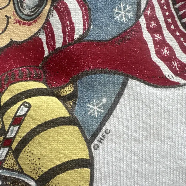 Jerzees Vintage 90s Hershey's Hot Cocoa Sweatshirt XL White Graphic Crewneck - Image 8