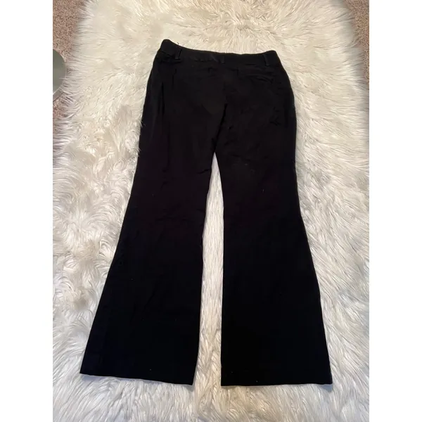 Banana Republic Women's Size 8 Jackson Fit Dress Pant Black Sexy Trouser Flare - Image 7
