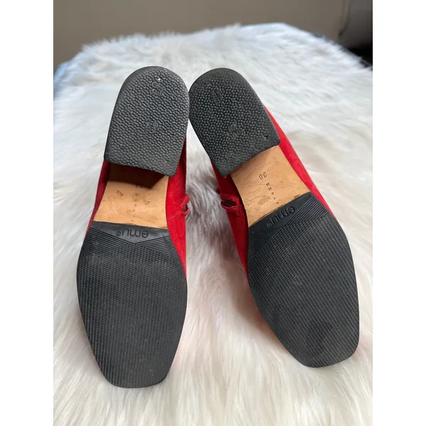 Dorateymur Red Suede Sybil Ankle Boots - Image 6