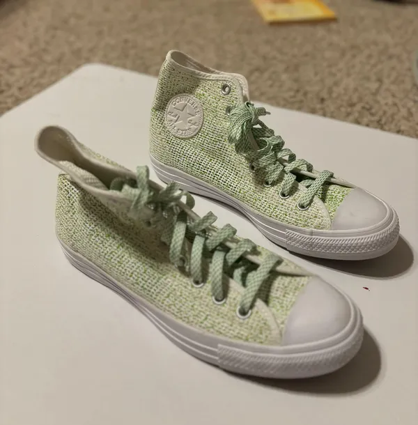 Converse Green And White Mesh - Image 3