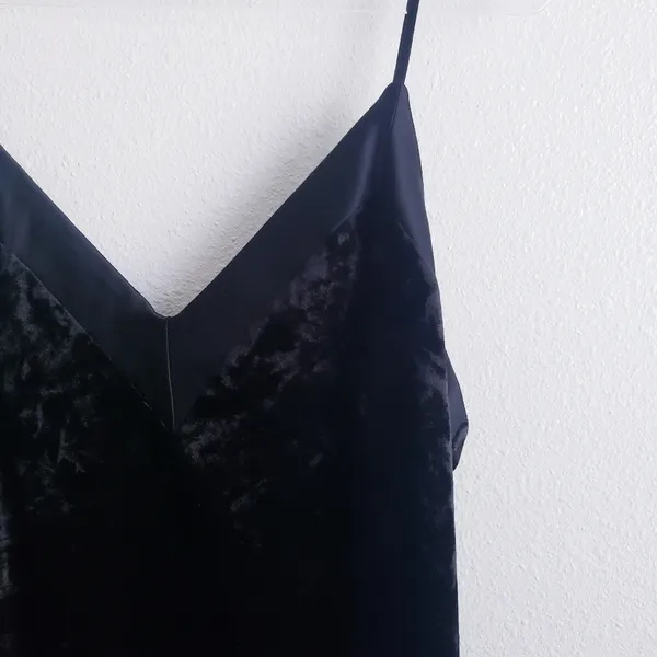 Lulus Crushed Velvet Mini Tank Top Dress - Image 3