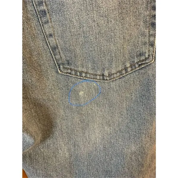 Lucky brand relaxed taper jeans Size 4/27 raw hem side design (4668) - Image 7