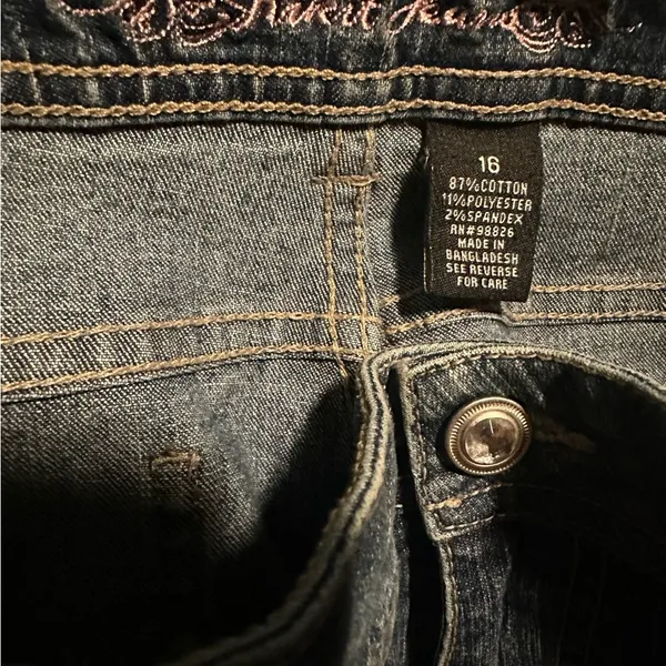 Women's Blue Jeans with Studded Detail - Image 5