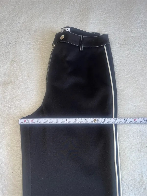 I.AM.GIA‎ Slater High Waist Zip Front Flare Pants Black Size S - Image 6