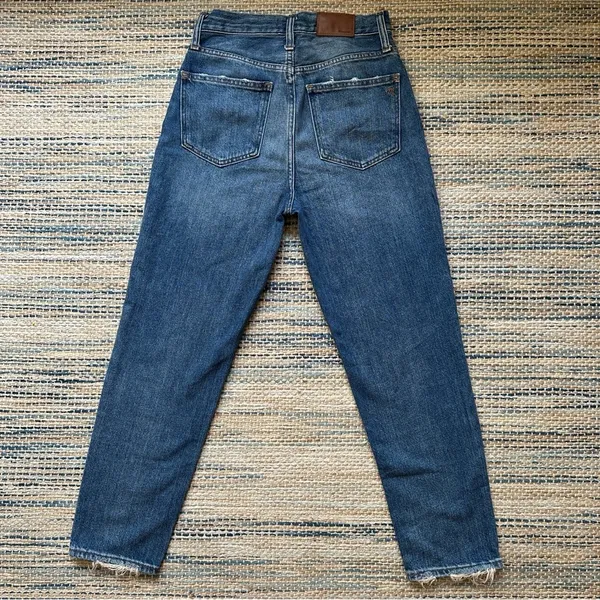 The Momjean in Downey Wash Size 25 Mom Jean Rigid Denim High Rise - Image 5