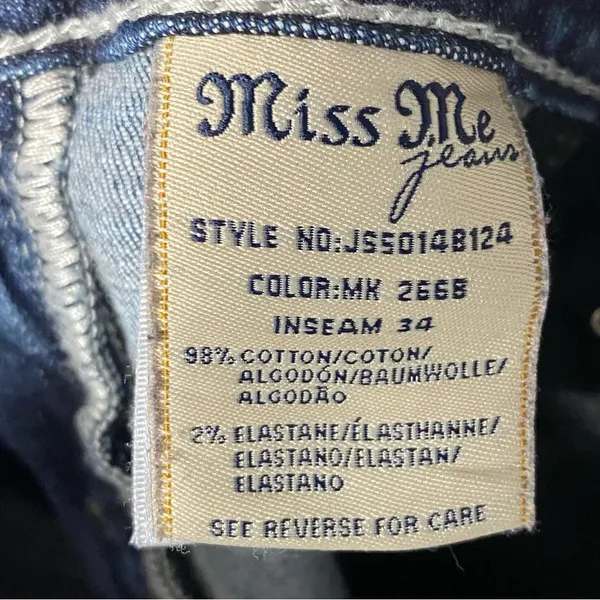 Miss Me Jeans Women Size 29W Low Rise Faded Signature Boot Cut Denim JS50108124 - Image 11