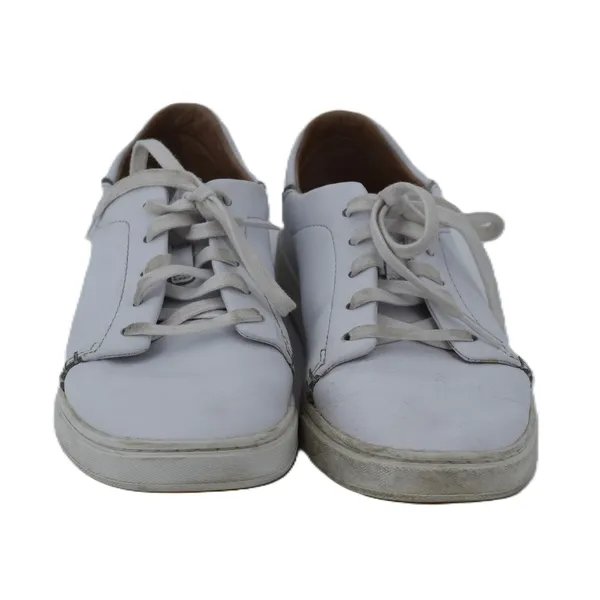 OluKai‎ Pehuea Li Leather Sneakers Womens 8 White Lace Up Casual Low Top - Image 2