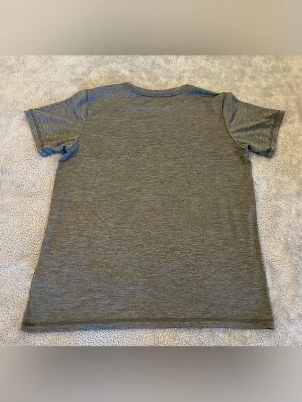 Women’s adidas Gray Tee with Blue Logo and Orange logo Size Medium - Image 7