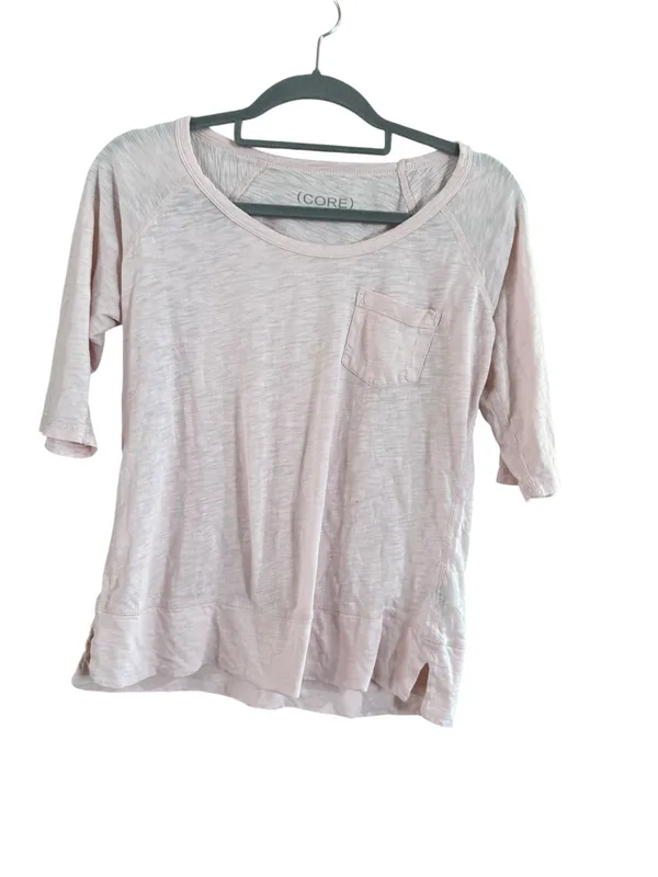 Light Pink Relaxed Short-Sleeve Pocket Tee — Women's - Image 8