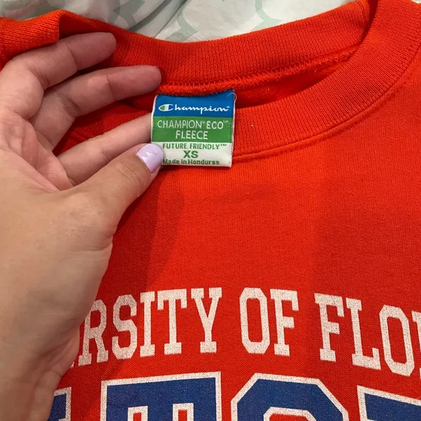 Champion bright orange Gators pullover - Image 3