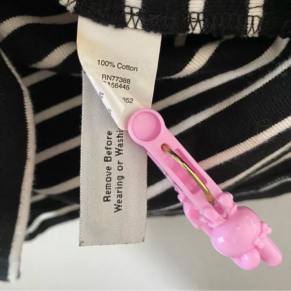 Madewell Striped Preppy Twee Minimalist Casual 100% Cotton Long‎ Sleeve Dress L - Image 6
