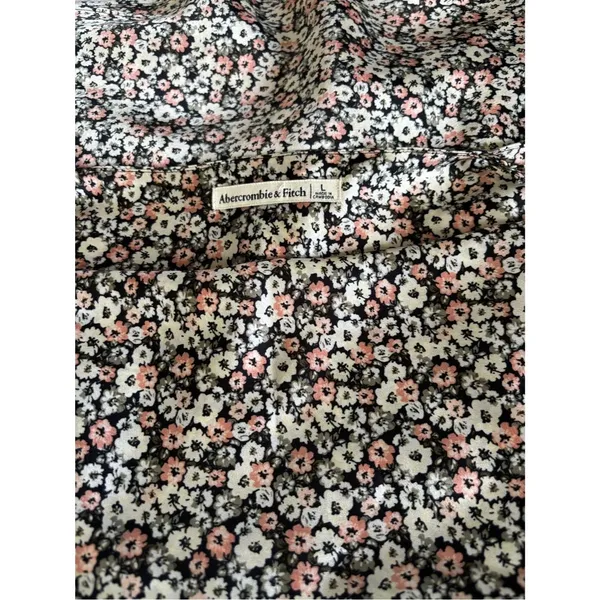 Abercrombie & Fitch Black Floral Mini Dress - Image 7
